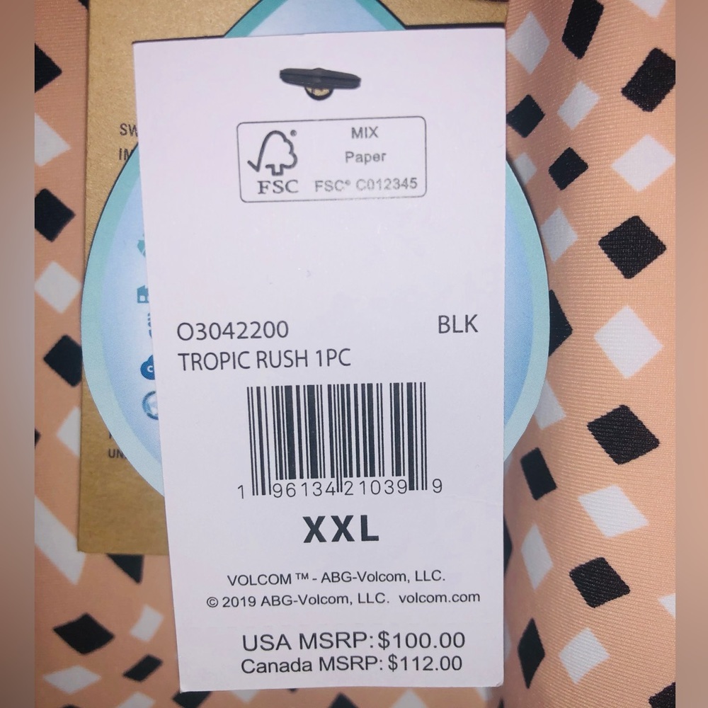 Volcom 1 piece bathing suit (S) - Picture 5 of 5